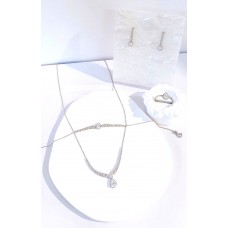 Σετ κοσμημάτων σε λευκόχρυσο (SET11)